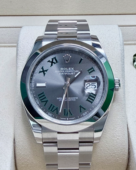 2025 Rolex Datejust "Wimbledon" 41MM Slate Dial Oyster Bracelet (126300)