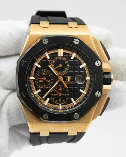 Audemars Piguet Royal Oak Offshore Chronograph 44MM Black Dial Rubber Strap (26401RO.OO.A002CA.02)