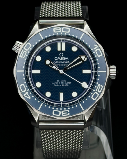 2023 Omega Seamaster Diver 300M "James Bond 60th Anniversary" 42MM Blue Dial Steel Bracelet (210.30.42.20.03.002)