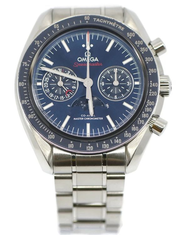 Omega Speedmaster Moonphase 44.25MM Blue Dial Steel Bracelet (304.33.44.52.03.001)