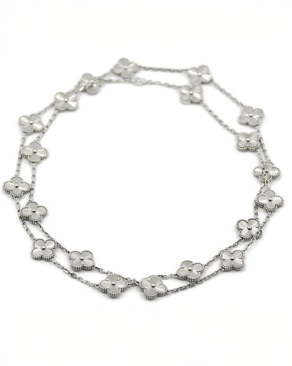 2023 Van Cleef & Arpels Accessories Alhambra 20 Motif 36IN White Gold (Alhambra)