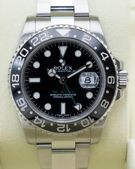 2011 Rolex GMT-Master II 40MM Black Dial Oyster Bracelet (116710LN)