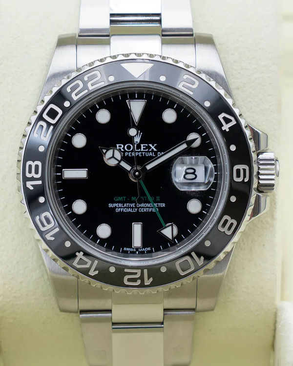 2011 Rolex GMT-Master II 40MM Black Dial Oyster Bracelet (116710LN)