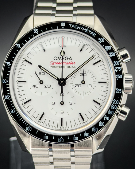 2025 Omega Speedmaster Professional Moonwatch 42MM White Dial Steel Bracelet (310.30.42.50.04.001)