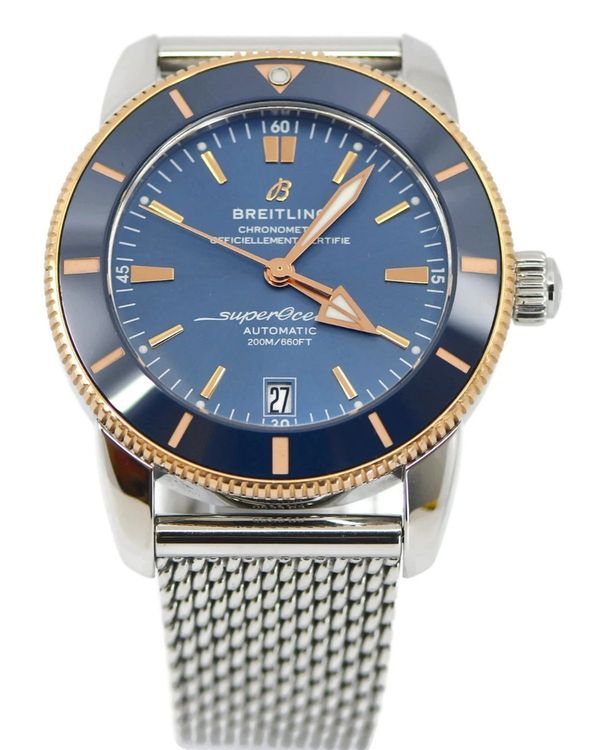 2026 Breitling Superocean Heritage B20 42MM Blue Dial Steel Bracelet (UB2010)