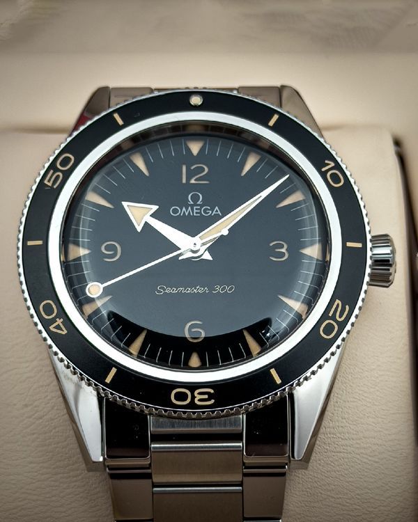 Omega Seamaster 300 41MM Black Dial Steel Bracelet (234.30.41.21.01.001)