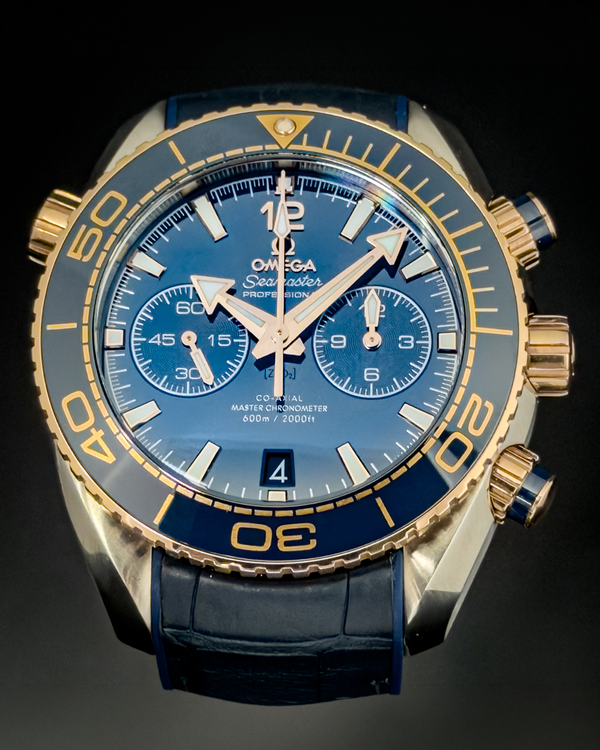 2017 Omega Seamaster Planet Ocean 600M 45.5MM Blue Dial Leather Strap (215.23.46.51.03.001)