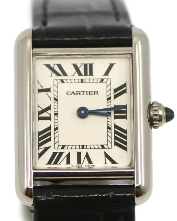 Cartier Tank Louis Cartier 29MM Quartz White Dial Leather Strap (W1541056)