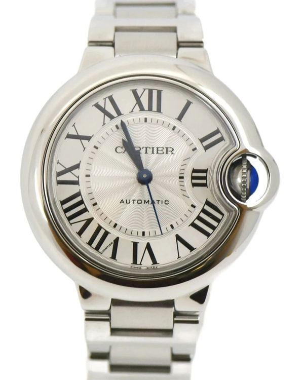 2021 Cartier Ballon Bleu 33MM Silver Dial Steel Bracelet (WSBB0044)