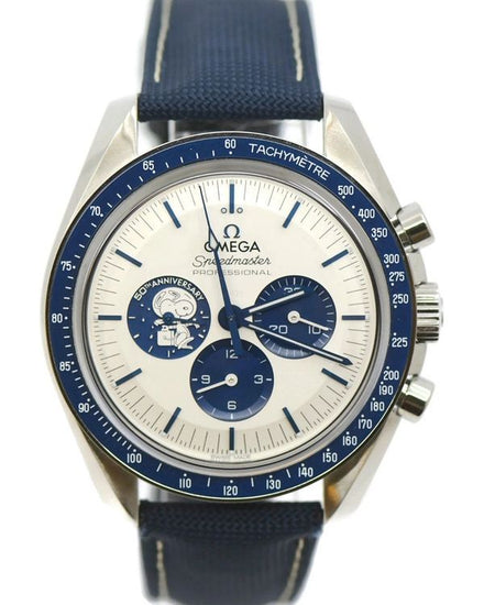 2023 Omega Speedmaster Anniversary Series “Silver Snoopy Award” 42MM Silver Dial Textile Strap (310.32.42.50.02.001)