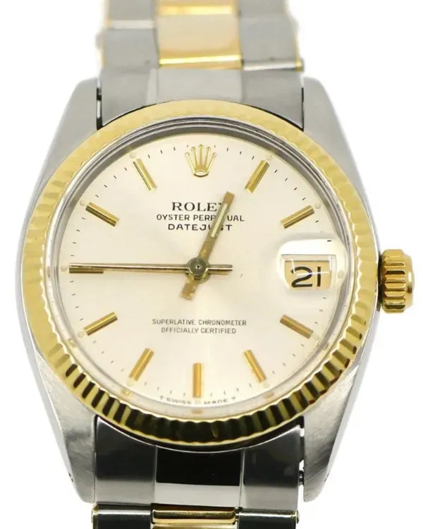 Rolex Datejust 31MM Ivory Dial Two-Tone Oyster Bracelet (6827)