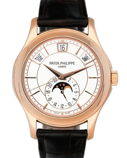 2015 Patek Philippe Complications 40MM Silver Dial Leather Strap (5205R)