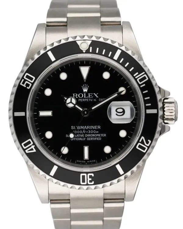 2004 Rolex Submariner Date 40MM Black Dial Oyster Bracelet (16610)