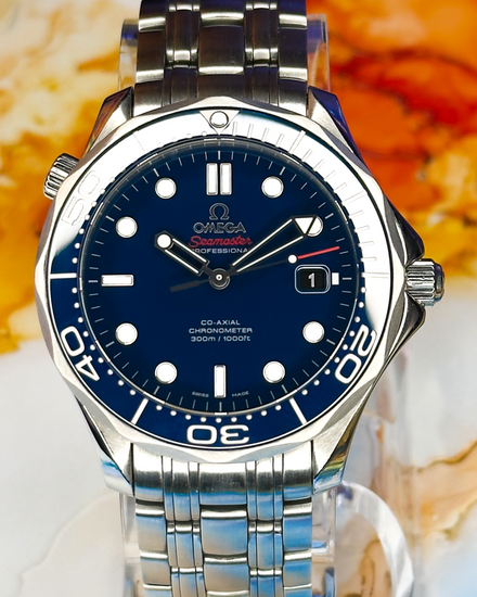 No Reserve - 2019 Omega Seamaster Diver 300M 41MM Blue Dial Steel Bracelet (212.30.41.20.03.001)