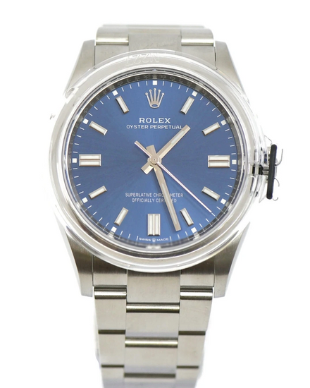 2024 Rolex Oyster Perpetual 36MM Blue Dial Oyster Bracelet (126000)