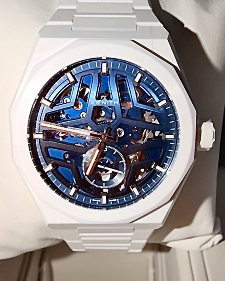 No Reserve - 2026 Zenith Defy Skyline White Ceramic 41MM Skeleton Dial Ceramic Bracelet (49.9301.3620/79.I001)