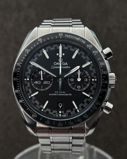 No Reserve - Omega Speedmaster Racing 44.25MM Black Dial Steel Bracelet (329.30.44.51.01.001)