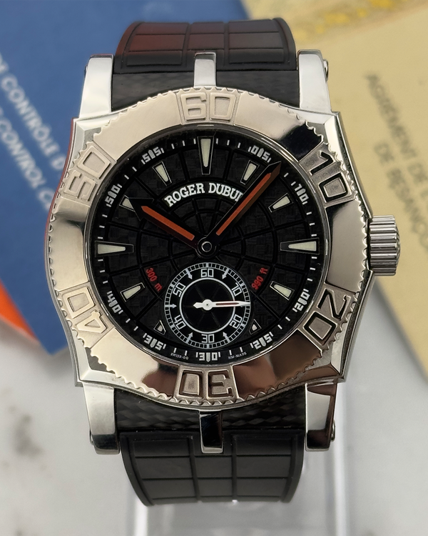 2006 Roger Dubuis Easy Diver L.E. 40MM Black Dial Rubber Strap (SE40)