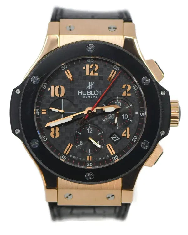 Hublot Big Bang 44MM Carbon Fiber Dial Rubber Strap (301.PB.131.RX)