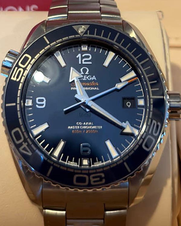 2026 Omega Seamaster Planet Ocean 600M 43.5MM Blue Dial Steel Bracelet (215.30.44.21.03.001)
