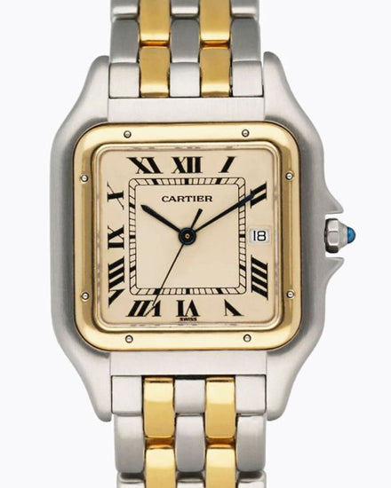 Cartier Panthère De Cartier 29MM Quartz Off-White Dial Two-Tone Bracelet (83083442)