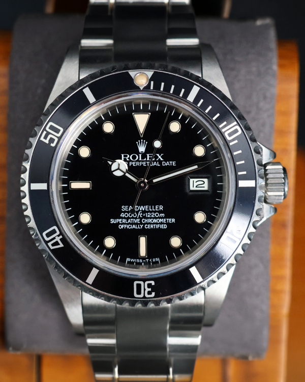 1982 Rolex Sea-Dweller 4000 "Triple Six" 40MM Black Dial Oyster Bracelet (16660)