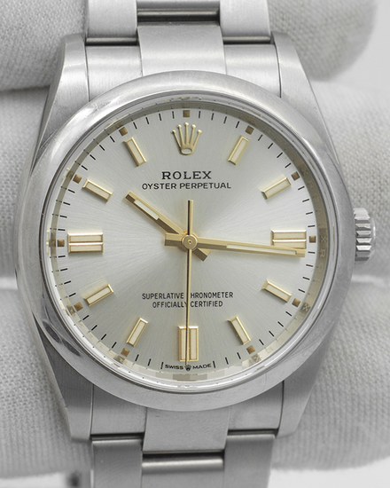 2022 Rolex Oyster Perpetual 36MM Silver Dial Oyster Bracelet (126000)