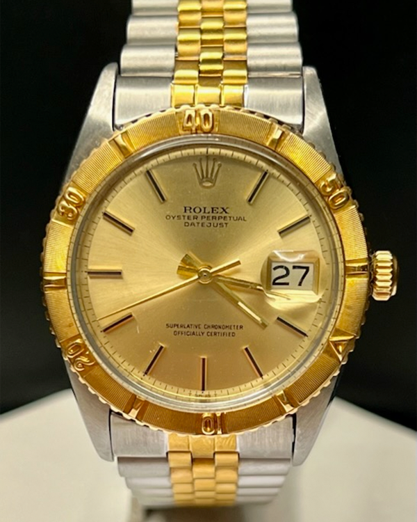 No Reserve  -  1979 Rolex Datejust Turn-O-Graph 36MM Silver Dial Aftermarket Two-Tone Bracelet (1625)