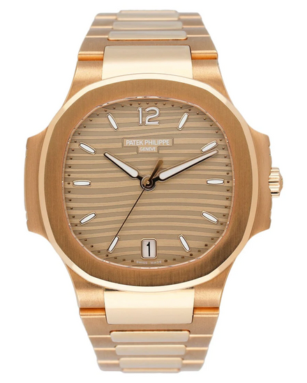 2021 Patek Philippe Nautilus 35.2MM "Golden" Brown Dial Rose Gold Bracelet (7118/1R)