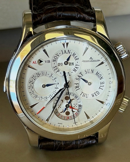 2010 Jaeger-LeCoultre Master Grand Réveil 43MM White Dial Leather Strap (Q163842A)