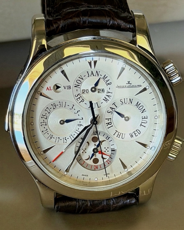 2010 Jaeger-LeCoultre Master Grand Réveil 43MM White Dial Leather Strap (Q163842A)