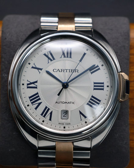 No Reserve - Cartier Cle De Cartier 40MM Silver Dial Two-Tone Bracelet (W2CL0002)