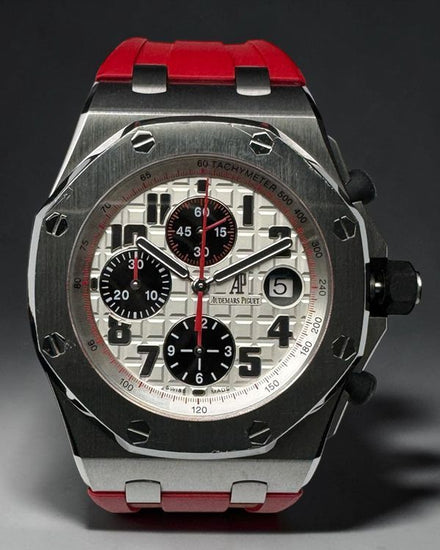 Audemars Piguet Royal Oak Offshore Chronograph 42MM White Dial Rubber Strap (26170ST.OO.D101CR.02)