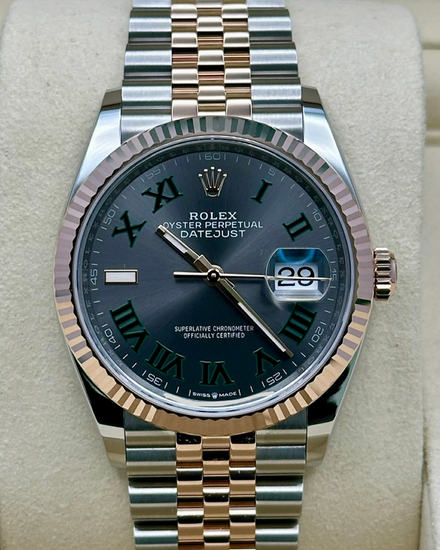 2026 Rolex Datejust "Wimbledon" 36MM Slate Dial Two-Tone Jubilee Bracelet (126231)