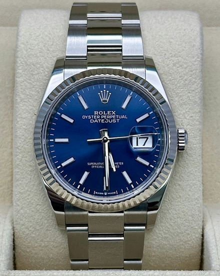 2025 Rolex Datejust 36MM Blue Dial Oyster Bracelet (126234)