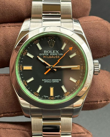 Rolex Milgauss 40MM Black Dial Oyster Bracelet (116400GV)