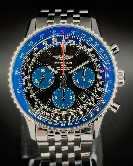 2016 Breitling Navitimer 01 "Blue" L.E. 42MM Blue Dial Steel Bracelet (AB012116/BE09)