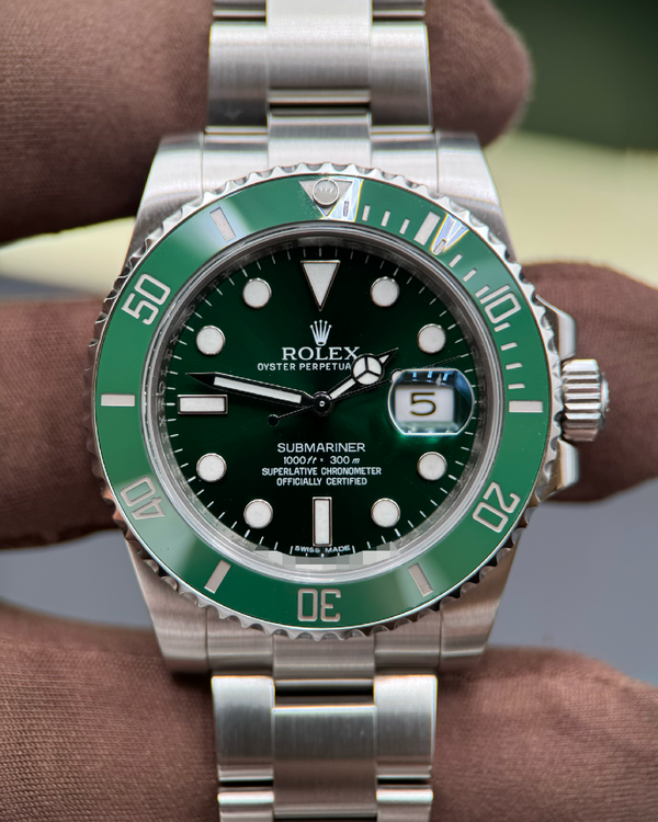 2012 Rolex Submariner Date "Hulk" 40MM Green Dial Oyster Bracelet (116610LV)