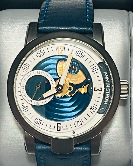 2023 Armin Strom One Week 43.4MM Blue Dial Leather Strap (AR11D.018.ST.0149)