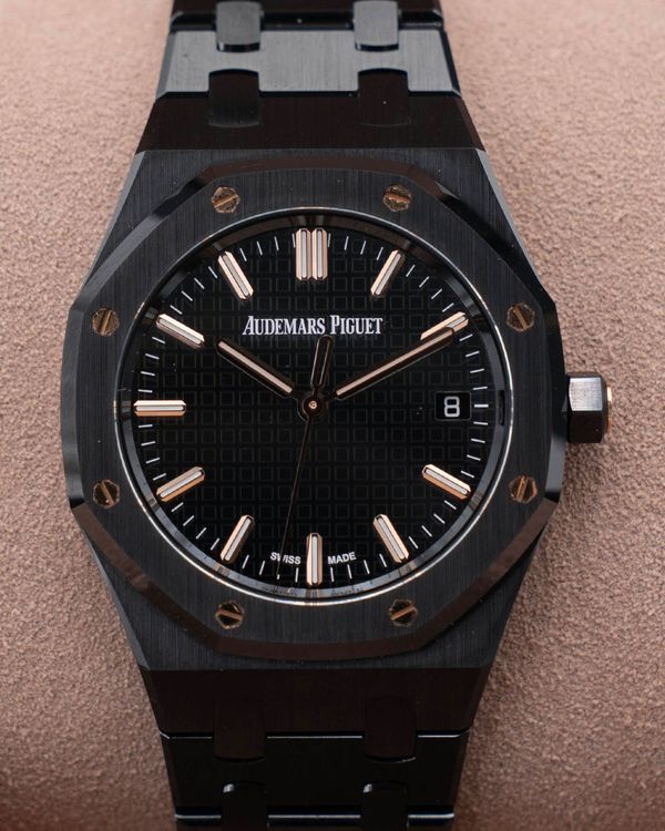 Audemars Piguet Royal Oak 34MM Black Dial Ceramic Bracelet (77350CE.OO.1266CE.01)