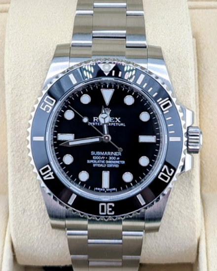 2015 Rolex Submariner No-Date 40MM Black Dial Oyster Bracelet (114060)