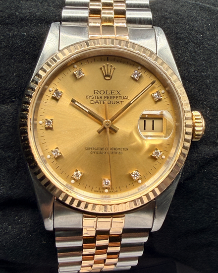 Rolex Datejust 36MM Champagne Dial Two-Tone Jubilee Bracelet (16233)