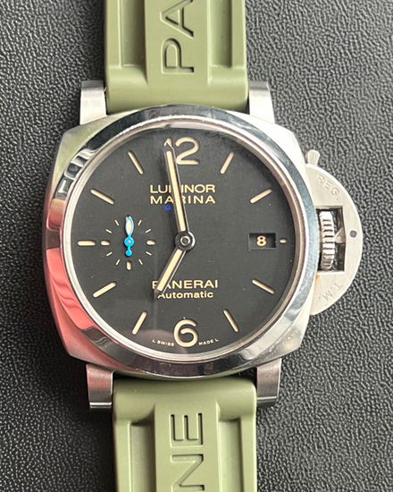 2019 Panerai Luminor Marina 1950 3 Days 42MM Black Dial Rubber Strap (PAM01392)