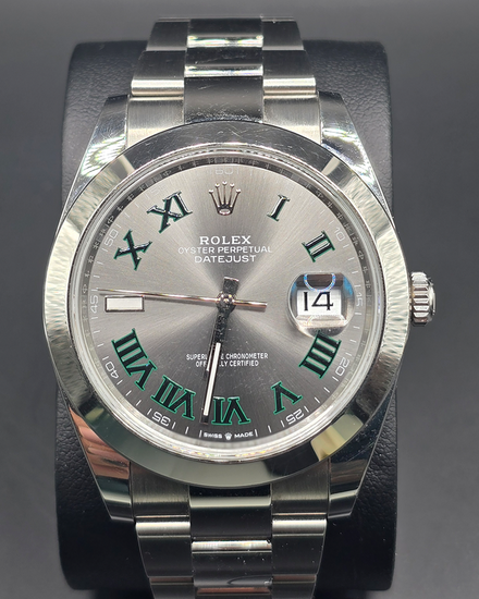 2026 Rolex Datejust "Wimbledon" 41MM Slate Dial Oyster Bracelet (126300)