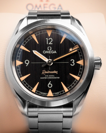 2022 Omega Seamaster Railmaster 40MM Black Dial Steel Bracelet (220.10.40.20.01.001)