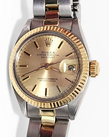 Rolex Lady-Datejust 26MM Champagne Dial Steel Oyster Bracelet (6916)