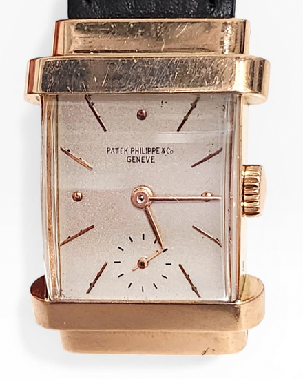 Patek Philippe Vintage "Top Hat" 25MM Champagne Dial Leather Strap (1450)