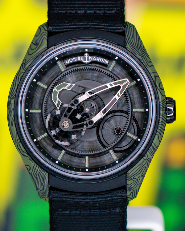 2026 Ulysse Nardin Freak "Khaki" 43MM Black Dial Textile Strap (2303-270-2A-KAKI/0A)