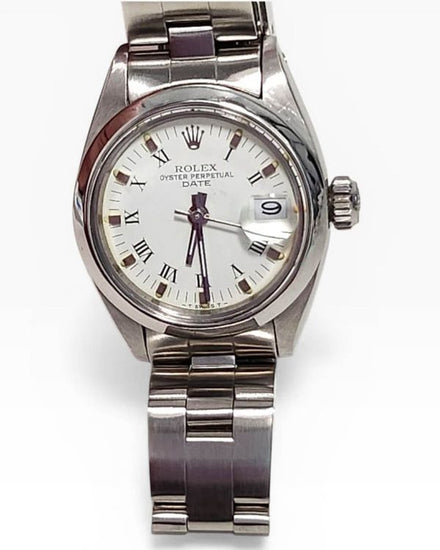 Rolex Oyster Perpetual Lady Date 26MM White Dial Oyster Bracelet (6916)