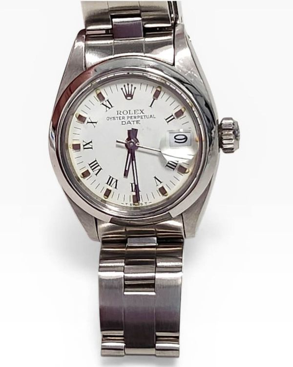 Rolex Oyster Perpetual Lady Date 26MM White Dial Oyster Bracelet (6916)